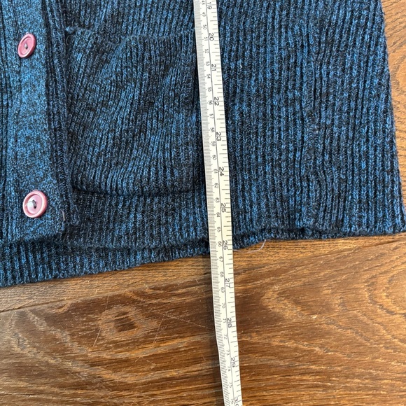 Vintage Dark Blue Button Up Cardigan Sweater - Picture 11 of 12